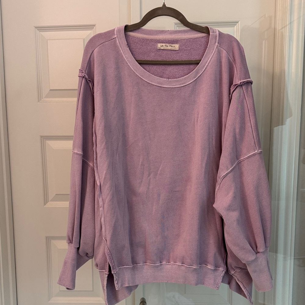 Purple Oversized Sweatshirt